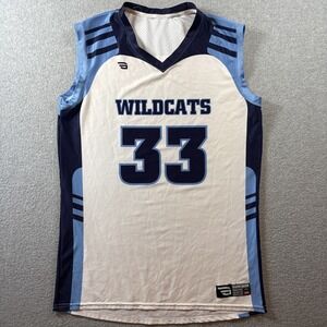 Wildcats Basketball Jersey White #33 Men's Sz S USA MADE Game Gear Practice